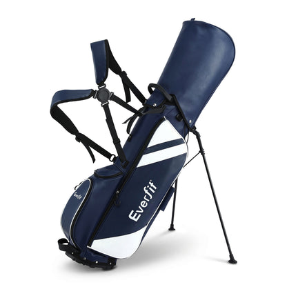Golf Stand Bag Dual Strap Club Divider Blue | HomeAndLiving