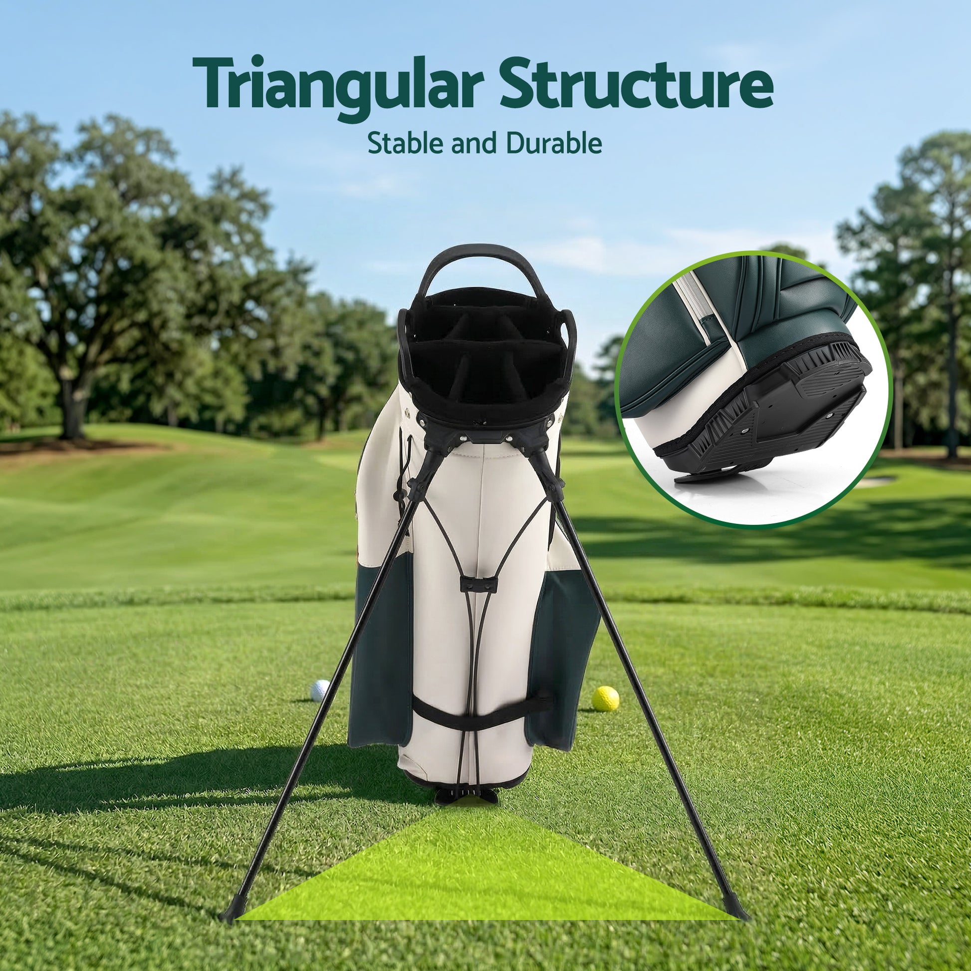 Golf Stand Bag Lightweight Dual Strap Divider | HomeAndLiving