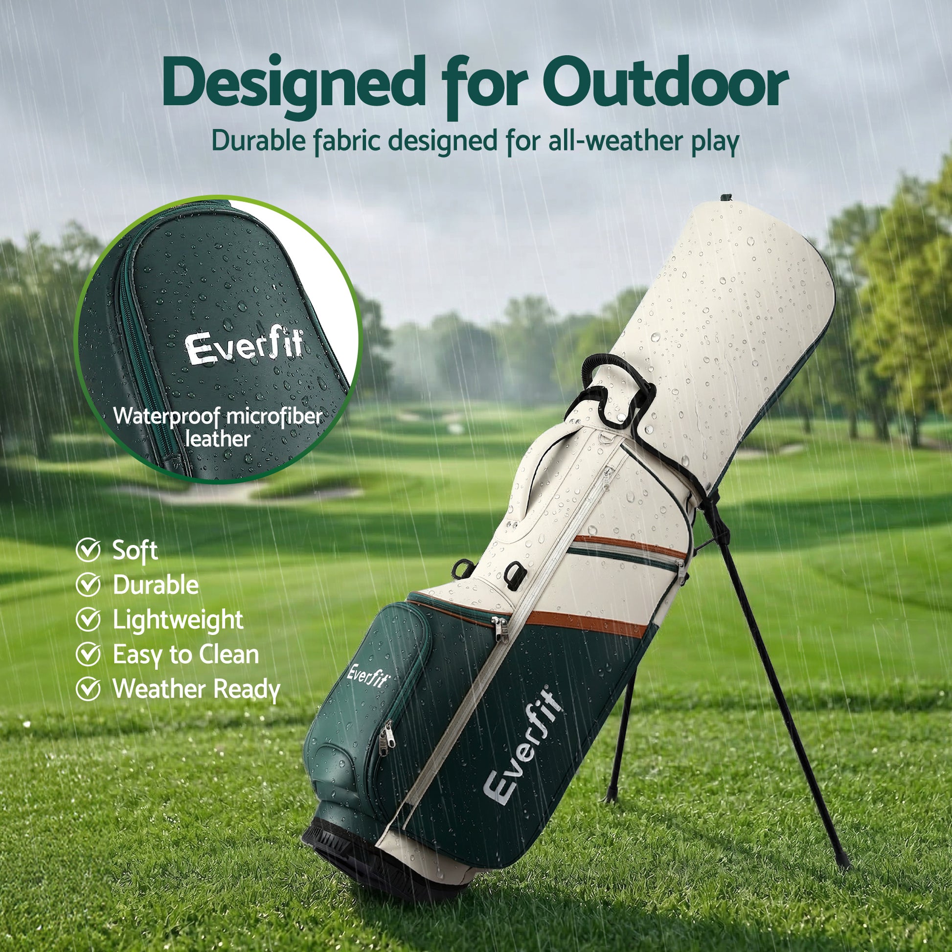 Golf Stand Bag Lightweight Dual Strap Divider | HomeAndLiving