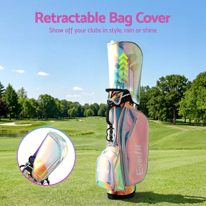 Golf Stand Bag Lightweight Dual Strap Holographic | HomeAndLiving