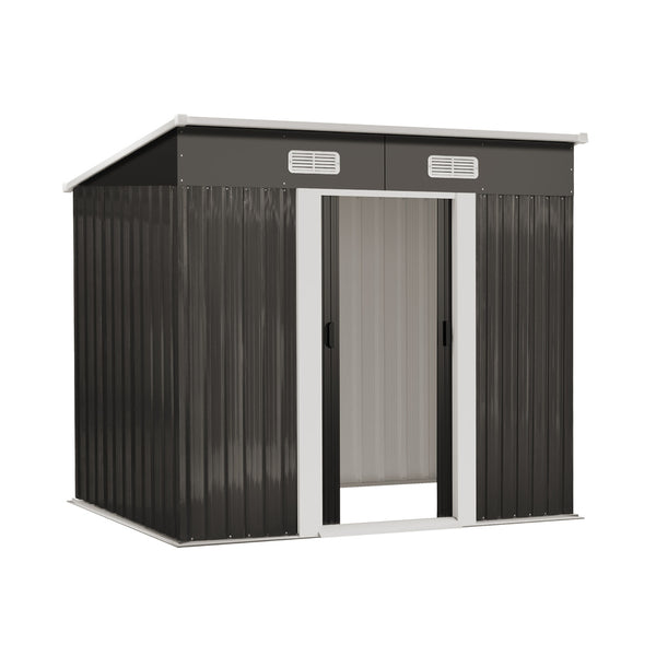  Garden Shed Outdoor Storage Sheds 1.94x1.21M Workshop Cabin Metal House