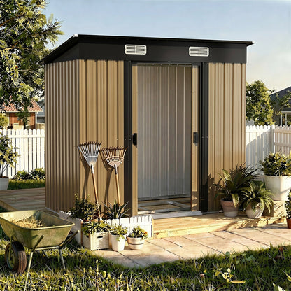 Garden Shed Steel Outdoor Storage 1.94x1.21M | HomeAndLiving