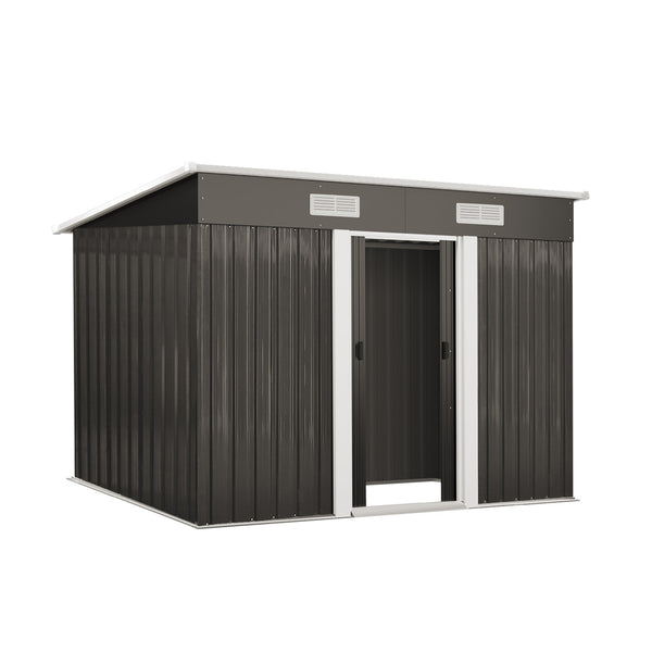  Garden Shed Outdoor Storage Sheds 2.38x1.31M Workshop Cabin Metal House