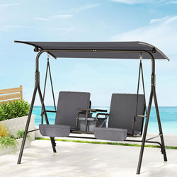 Stylish Grey Outdoor Swing Chair