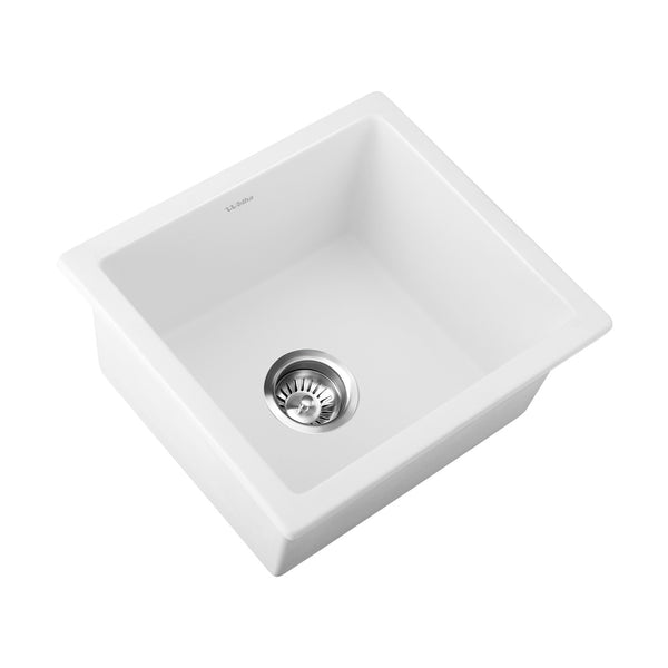  Kitchen Sink Granite Stone Laundry Basin Under/Top Single Bowl 460x410mm
