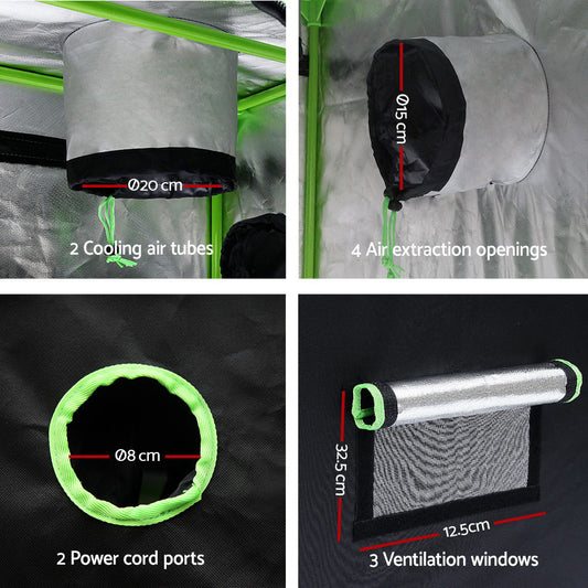 100x100x200CM Hydroponics Kit Indoor Plant Room System