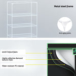 100x60x180cm 4 Tiers Kits Hydroponics Indoor Grow System