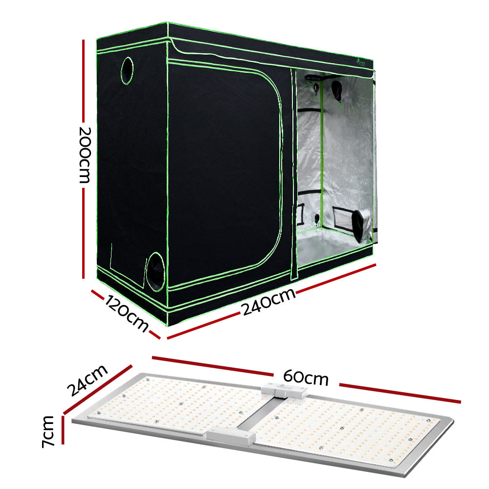 Hydroponic Kit System with LED Grow Light Tent