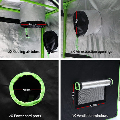 280x140x200CM Hydroponics Kit Indoor Plant Room System