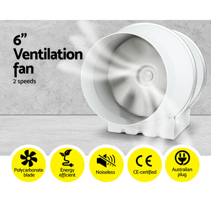 6" Ventilation Kit With Carbon Filter & Speed Control