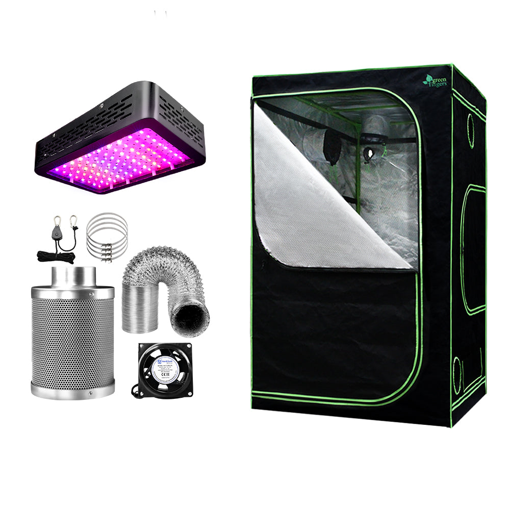 Light Kit 120x120x200CM 1000W LED 4" Vent Fan,Light Kit LED 1000W Full Spectrum 4" Vent 120x120x200CM
