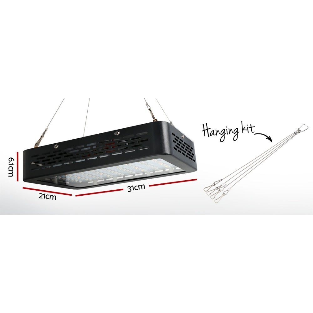 60X60X140Cm Grow Tent Light Kit With 600W Led & 4" Vent Fan