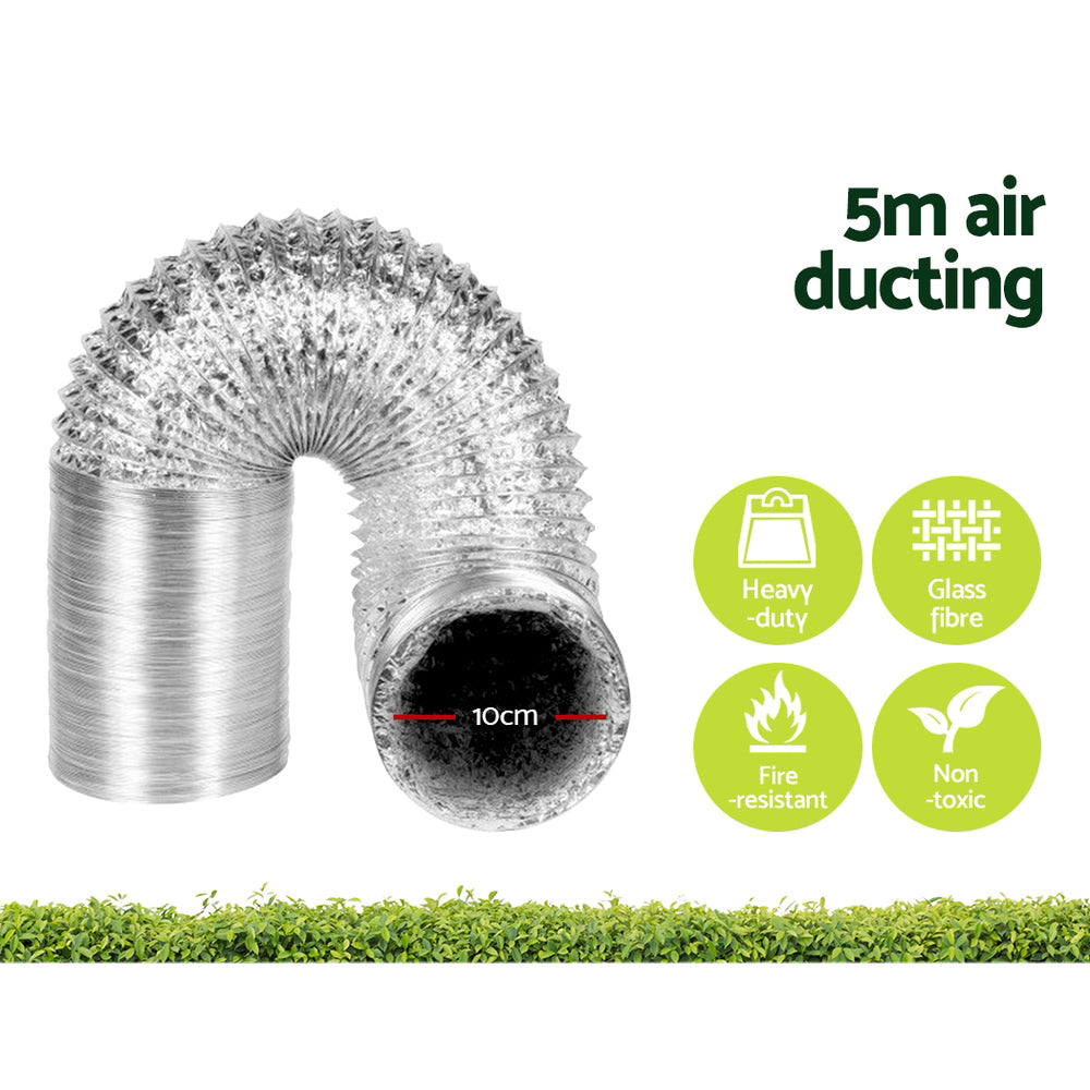 80X80X160Cm Grow Tent Light Kit With 1000W Led & 4" Vent Fan