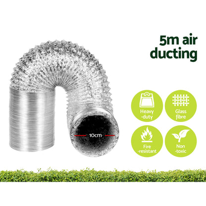 80X80X160Cm Grow Tent Light Kit With 1000W Led & 4" Vent Fan