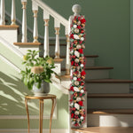 274cm Festive Floral Christmas Garland