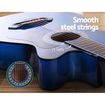 38 Inch Wooden Acoustic Guitar Blue