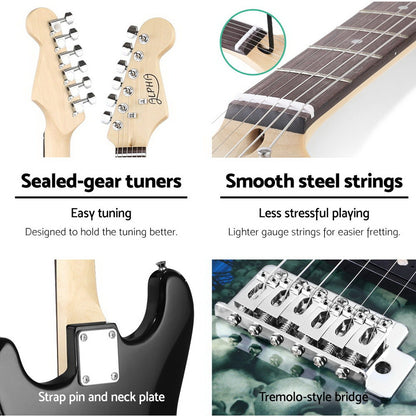 41 Inch Electirc Guitar Humbucker Pickup Switch Amplifier Black