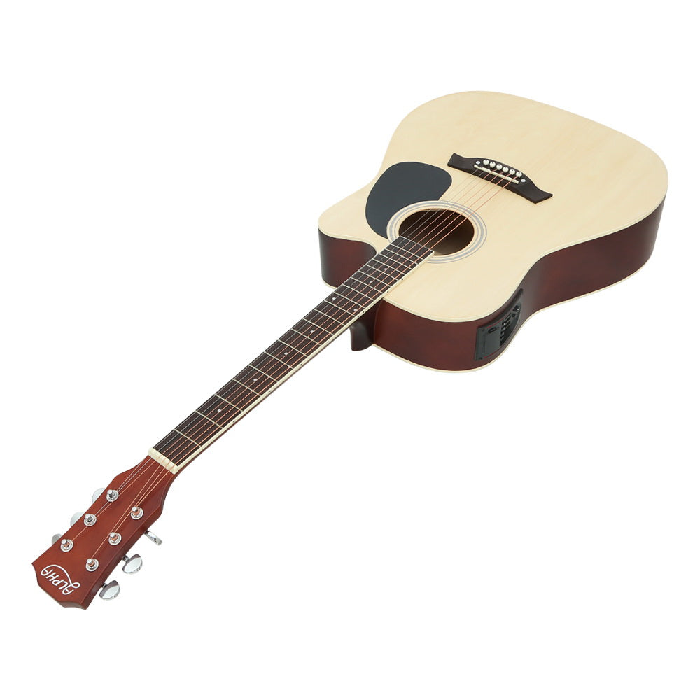 41 Inch Acoustic Guitar Equaliser Electric Output Jack Cutaway Wood