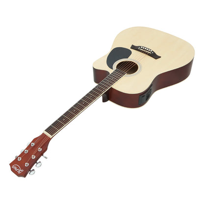 41 Inch Acoustic Guitar Equaliser Electric Output Jack Cutaway Wood
