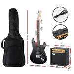 Electric Guitar Music String Instrument 20W Amplifier Black