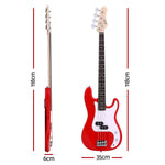 Electric Guitar Bass 47 Inch Red