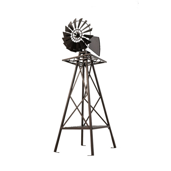  Garden Windmill 120Cm Metal Ornaments Outdoor Décor