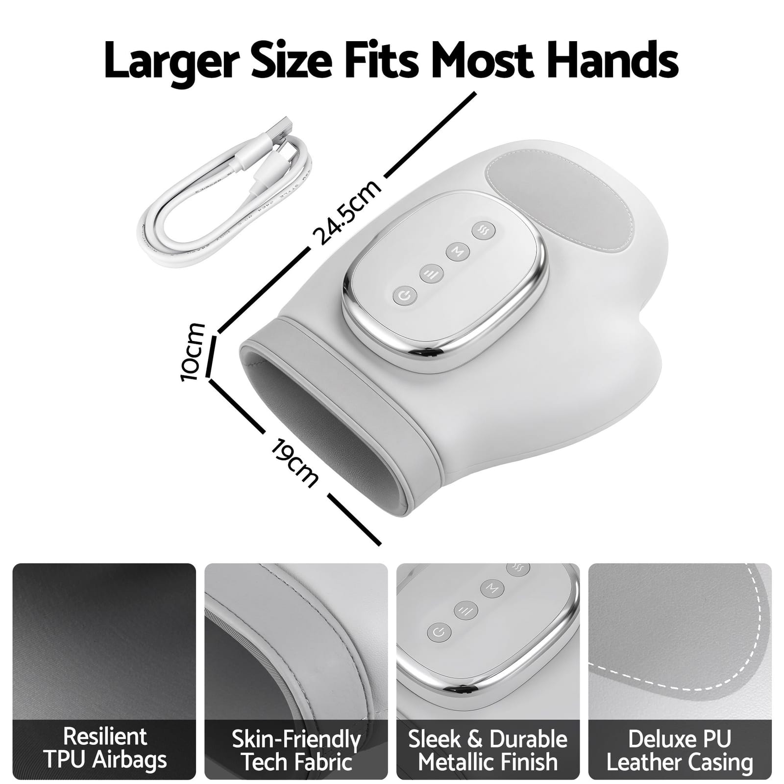 Hand Massager Heat Compression Arthritis Relief | HomeAndLiv - 3