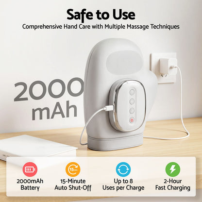 Hand Massager Heat Compression Arthritis Relief | HomeAndLiv - 9