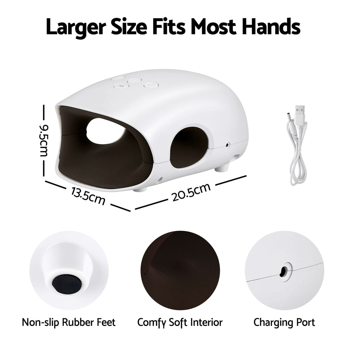 Hand Massager Heat Compression Cordless | HomeAndLiving - 3