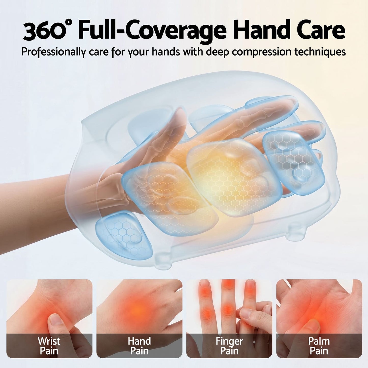Hand Massager Heat Compression Cordless | HomeAndLiving - 6