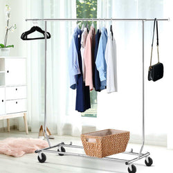 Clothes Rack Airer Rail Coat Stand Adjustable Hanger