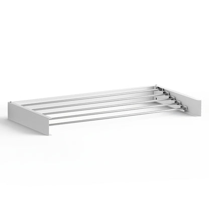 Clothes Rack Wall Mounted Airer Foldable White