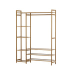 Bamboo Clothes Rack with Shelves - 8-Tier