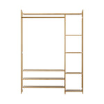 Bamboo Clothes Rack with Shelves - 8-Tier