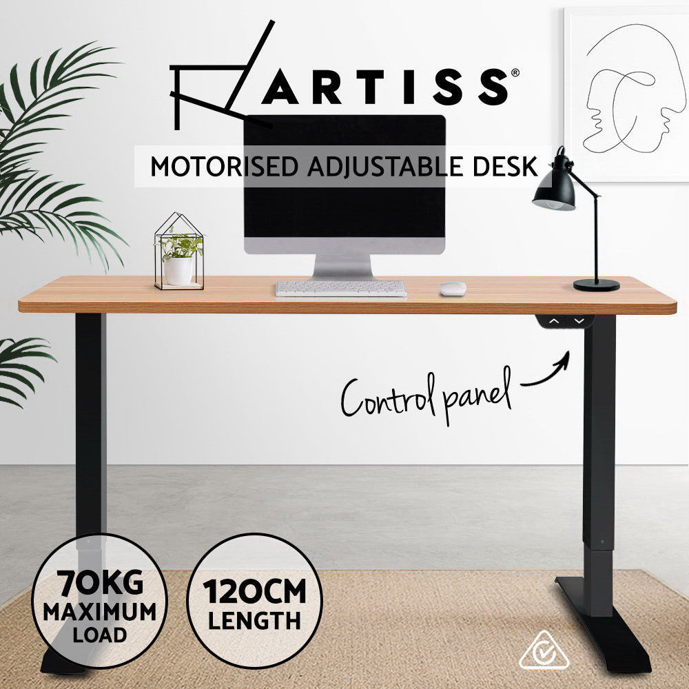Standing Desk Sit Stand Table Riser Height Adjustable Motorised Electric Computer Laptop Table