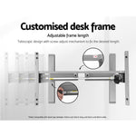 Standing Desk Sit Stand Table Height Adjustable Motorised Electric Grey Frame 120cm Walnut