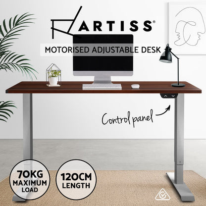 Standing Desk Motorised Electric Height Adjustable Sit Stand Table Office 140cm