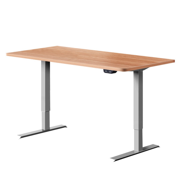  Standing Desk Sit Stand Table Height Adjustable Motorised Electric Frame Riser 120cm Desktop