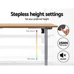 Standing Desk Sit Stand Table Height Adjustable Motorised Electric Frame Riser 120cm Desktop