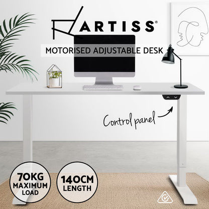 Standing Desk Height Adjustable Laptop Computer Table Motorised Electric Frame Riser 140cm