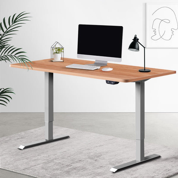  Standing Desk Height Adjustable Laptop Computer Table Motorised Electric Frame Riser 140cm