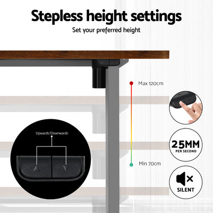 Electric Black/Grey/White Sit-Stand Desk