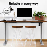 Electric Black/Grey/White Sit-Stand Desk