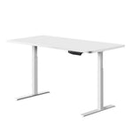 Sit Stand Desk Motorised Electric Computer Laptop Table Riser Office Dual Motor 120cm White