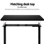 Standing Desk Frame Only Dual Motor Motorised Black