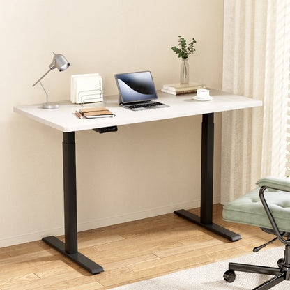 Standing Desk Motorised Dual Motor White 140Cm