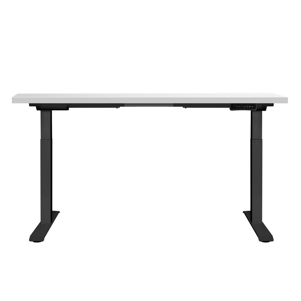 Standing Desk Motorised Dual Motor White 140Cm