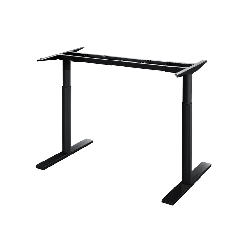 Standing Desk Sit Stand Motorised Adjustable Frame Only Dual Motor Black
