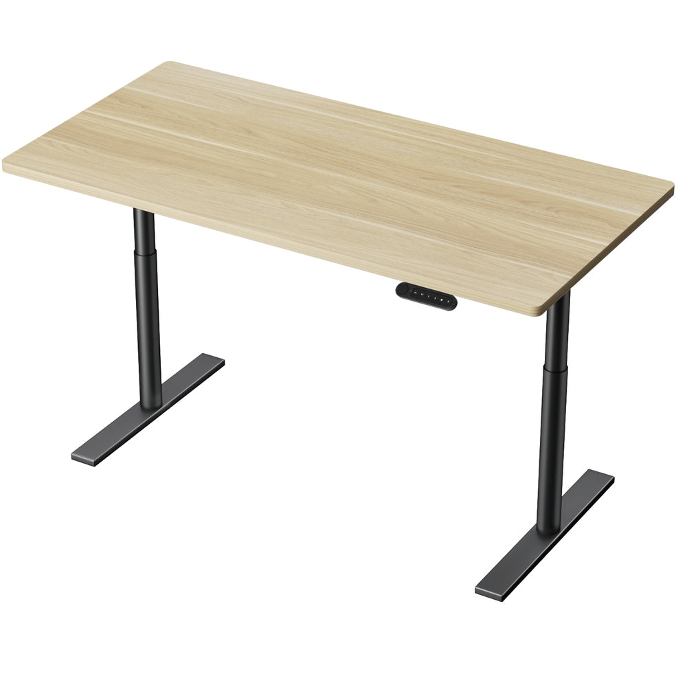 Elegant Black 140cm/120cm Height Adjustable Electric Standing Desk