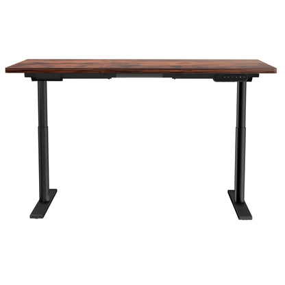 Elegant Black 140cm/120cm Height Adjustable Electric Standing Desk